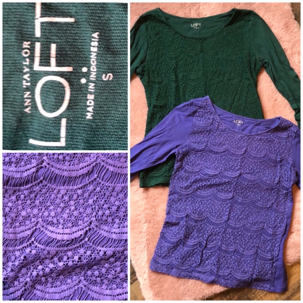 ❗️SALE❗️LOFT Lace Tops Bundle NWOT
